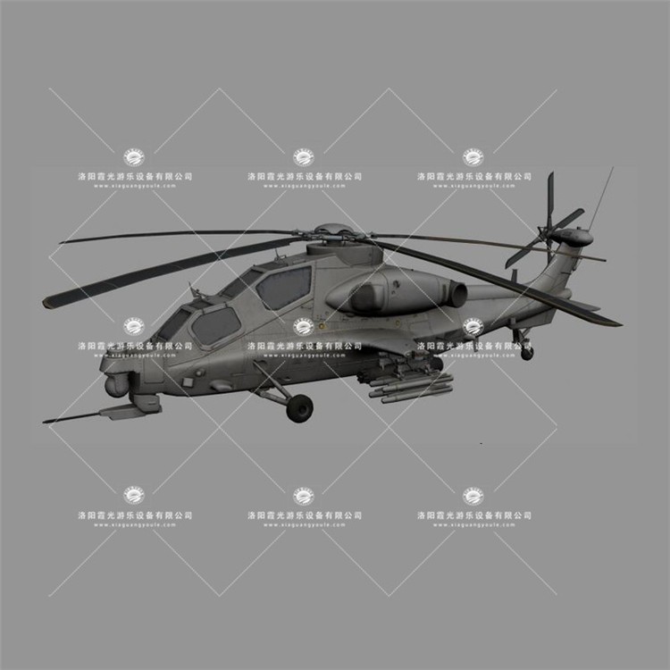 平坝武装直升机3D模型